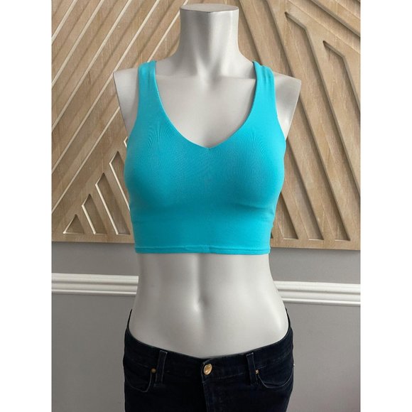 ALO Yoga Other - ALO YOGA Airbrush Real Bra Tank in Bright Aqua XS